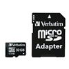 MEMORIA MICRO SD VERBATIM VB-44083 DA 32 GB CON ADATTATORE CLASSE 10